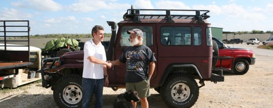 Dan, the owner of Wimberley four wheels drive wishes the expedition good luck