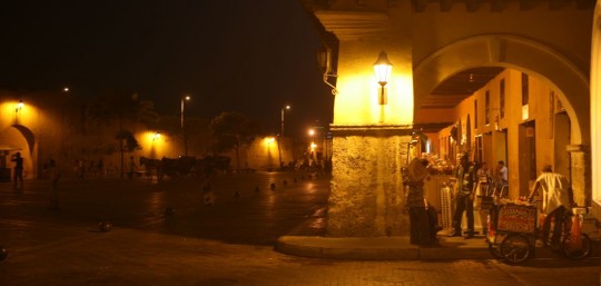 Old Cartagena at night