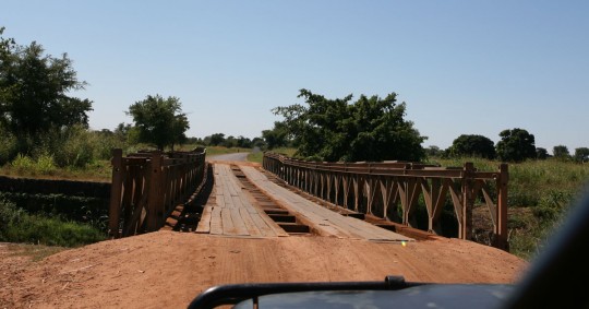 Most roads are good, but there are still some rudimentary bridges.