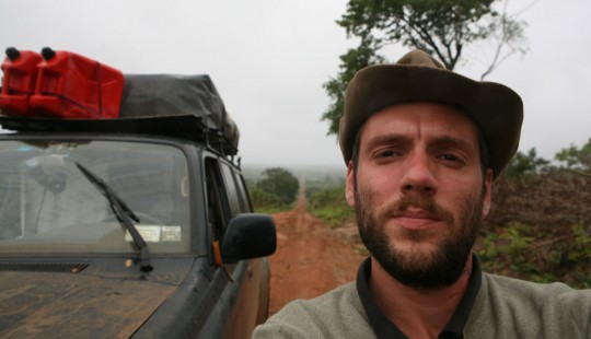 Eventually seeing real Africa, as I am going through villages on dirt tracks.