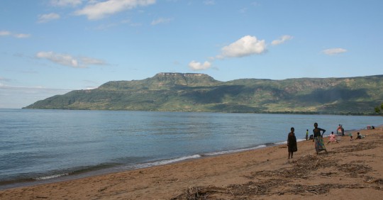 The shore of Lake Malawi.