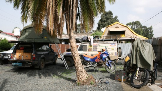 Wim’s campsite, in the center of the city.